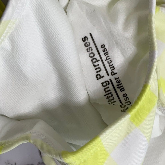 Cat & Jack Girls Gingham Check One-Piece Bathing Suit Swimsuit Size S - M - Picture 9 of 11